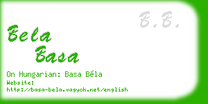 bela basa business card