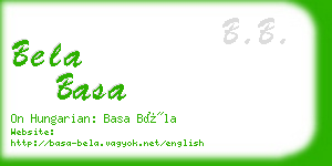 bela basa business card